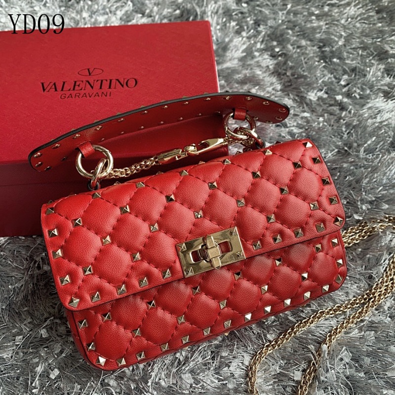 Valentiino Garavani Model YD09 Red Leather Clutch