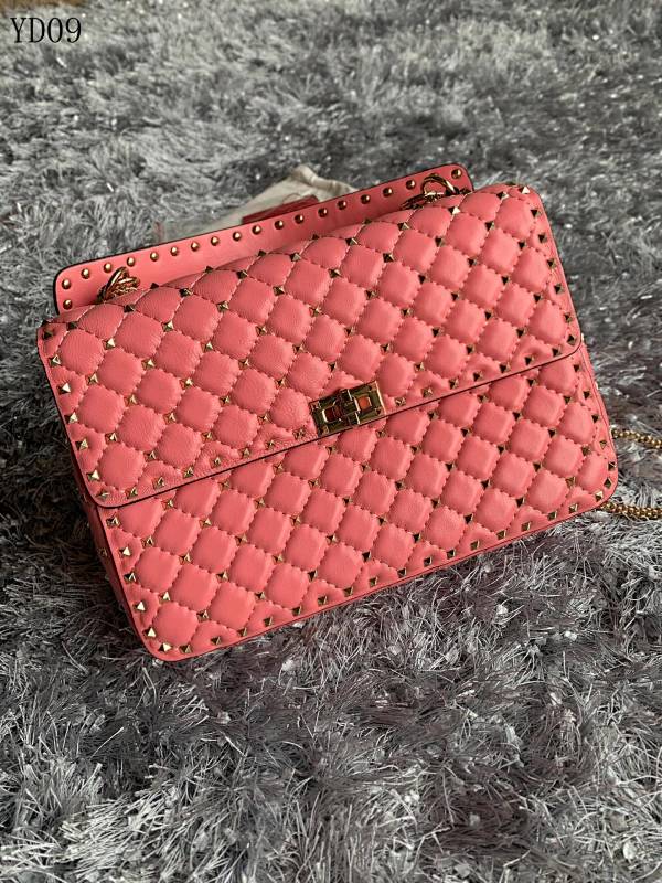Valentiino Rockstud Quilted Leather Shoulder Bag