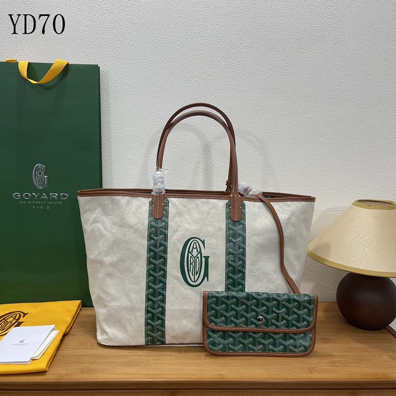 Goyarrd YD70 Green Monogram Canvas Wallet