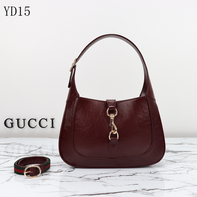 Gucc1 YD15 Leather Shoulder Bag