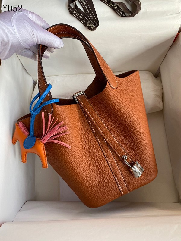 Hermez Picotin 18cm Tote Bag with Handcrafted Stitching