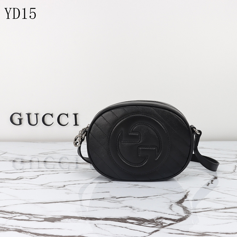 Gucc1 YD15 Quilted Round Shoulder Bag