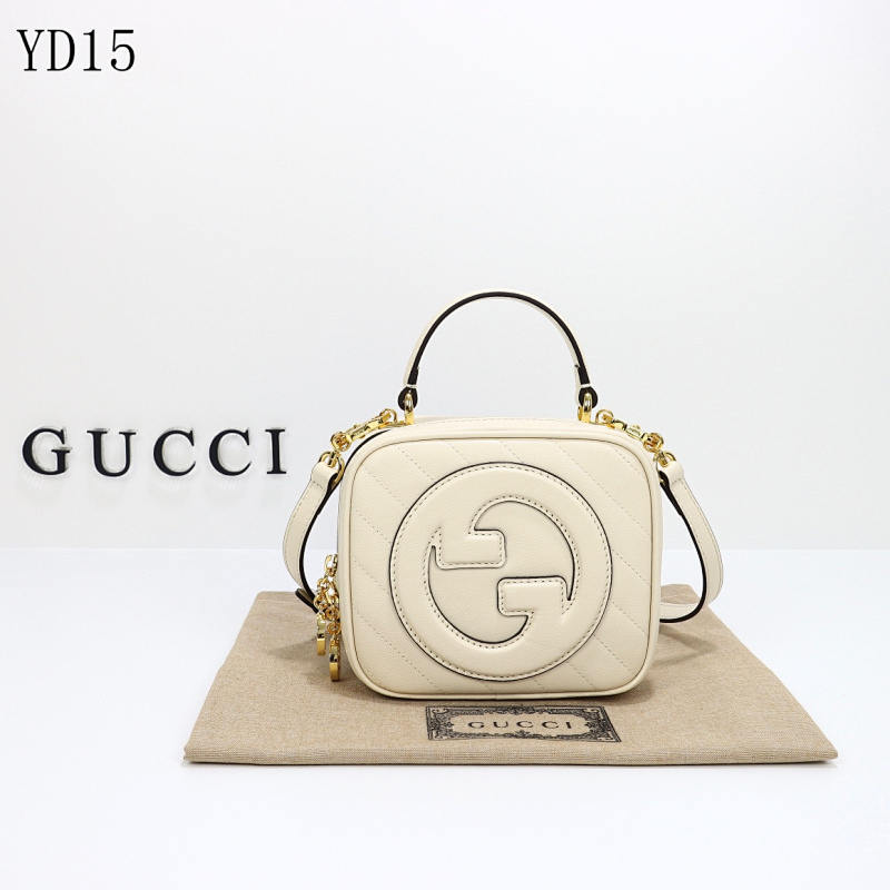 Gucc1 Model YD15 Interlocking G Quilted Crossbody Bag