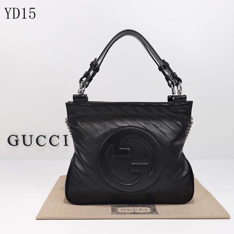 Gucc1 Model 751518 Interlocking G Quilted Leather Shoulder Bag