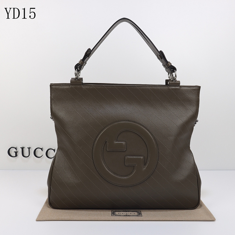 Gucc1 YD15 Quilted Leather Tote Bag