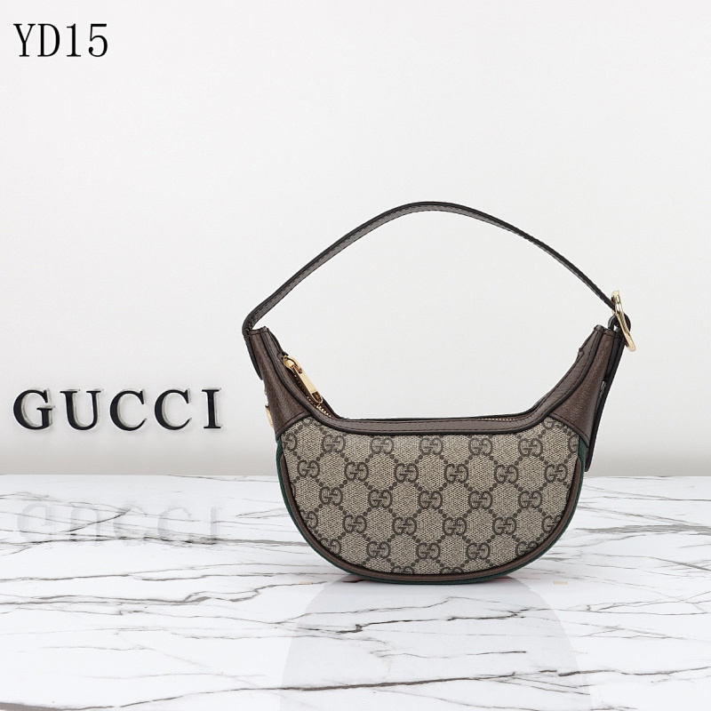 Gucc1 YD15 Belt Bag with GG Supreme Canvas and Web Stripe