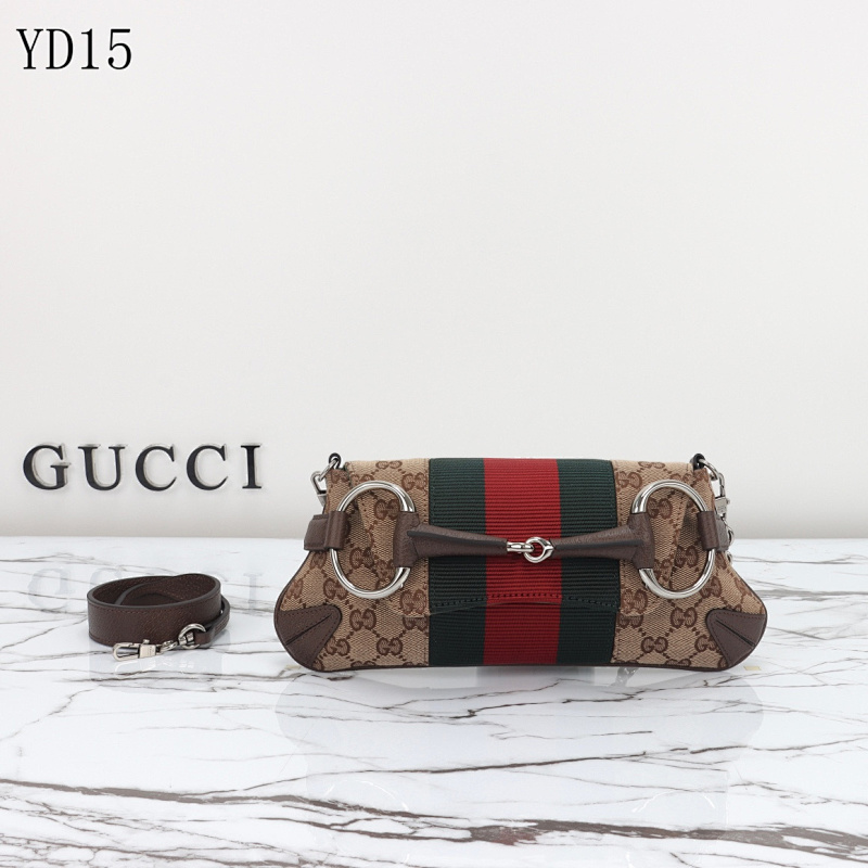 Gucc1 Model 764339 Brown GG Supreme Canvas Crossbody Bag