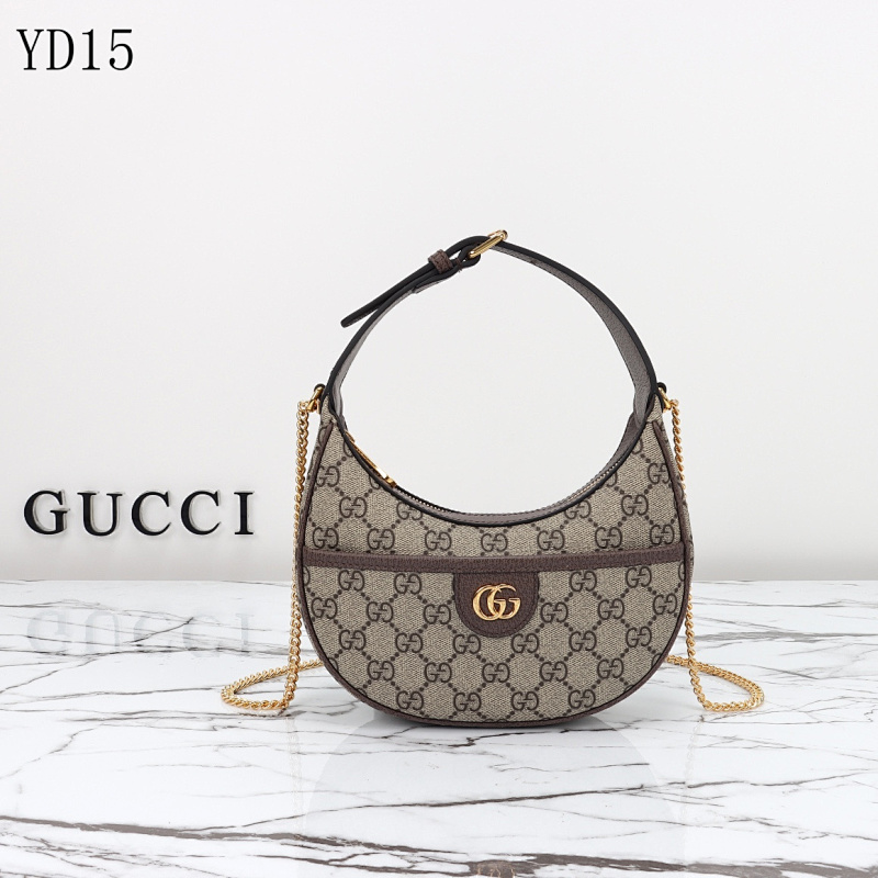 Gucc1 Model 772308 Brown Monogram Shoulder Bag