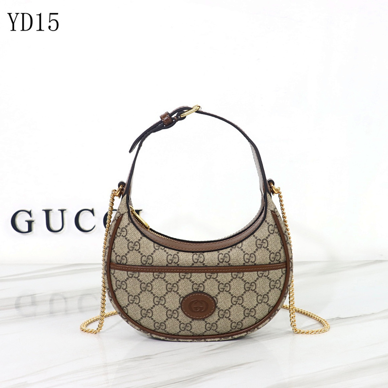 Gucc1 Model 726843 GG Supreme Round Shoulder Bag