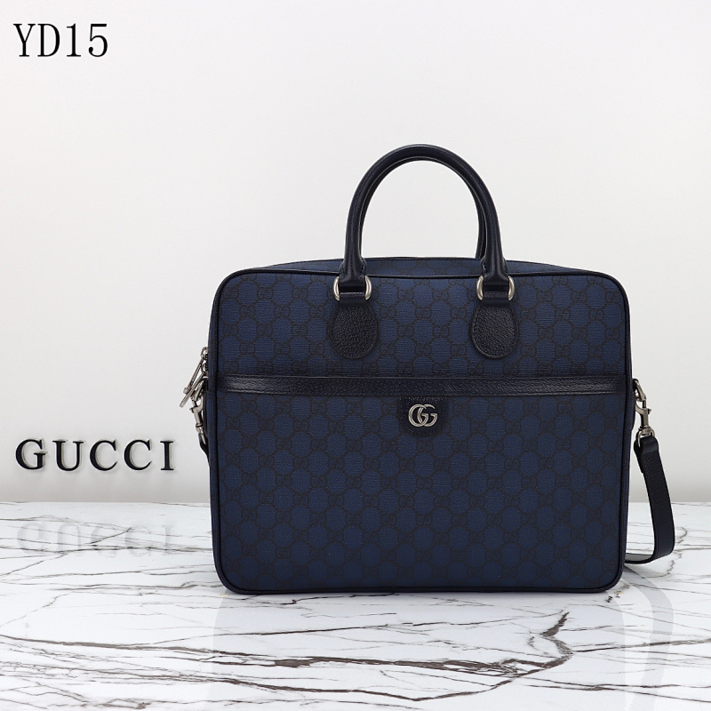 Gucc1 YD15 Monogram Briefcase