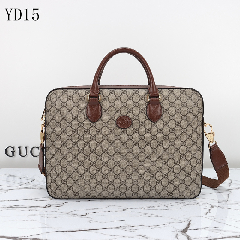 Gucc1 YD15 GG Supreme Briefcase