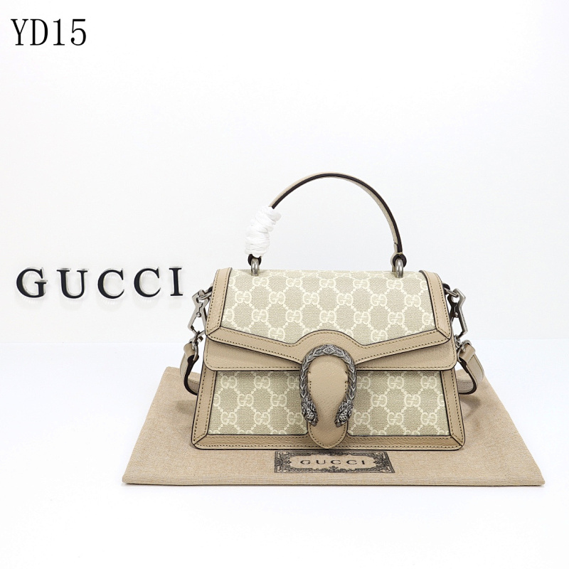 Gucc1 Model 739496 Silver Snake Handle Tote