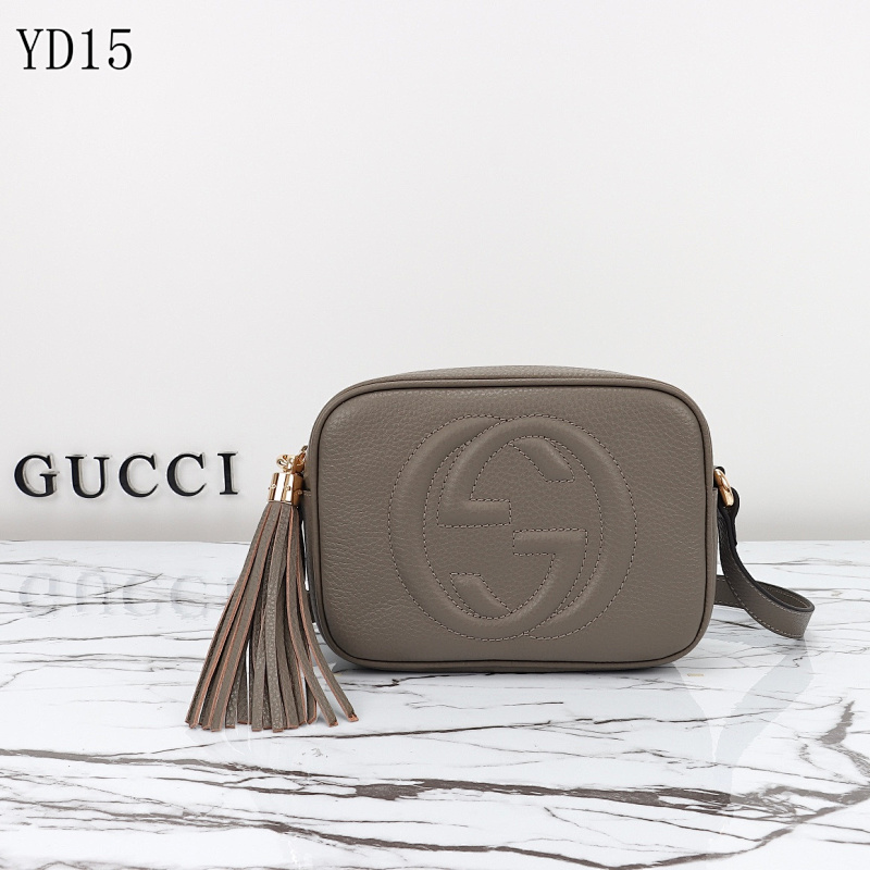 Gucc1 Model 308364 Embossed Logo Crossbody Bag