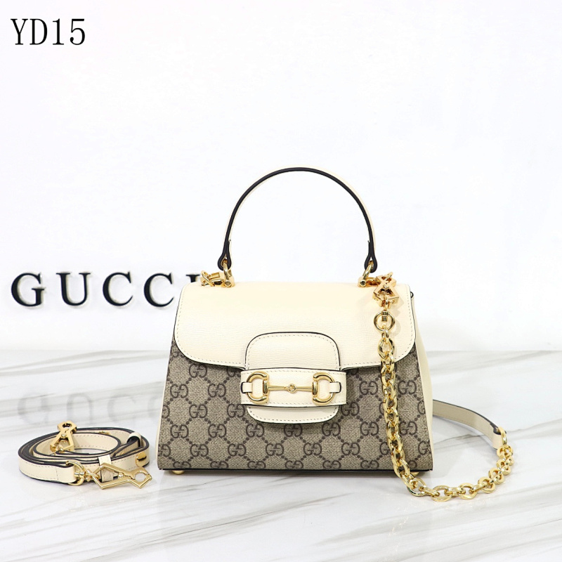cover-164780749 Gucc1 Model 703848 D-Ring Bag in Beige and White