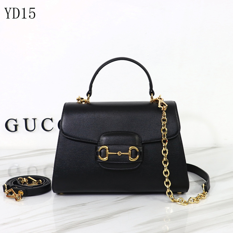 cover-164781287 Gucc1 YD15 Black Leather Horsebit Shoulder Bag