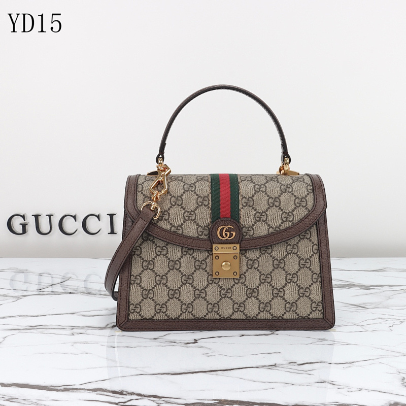 Gucc1 YD15 GG Supreme Top Handle Bag