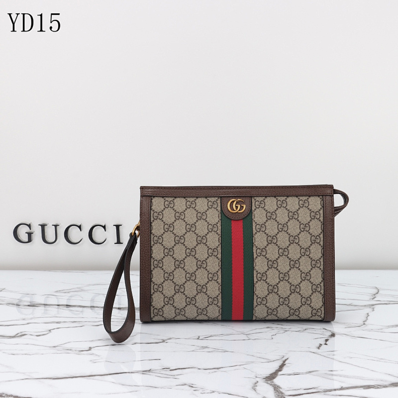 Gucc1 YD15039 GG Supreme Web Clutch
