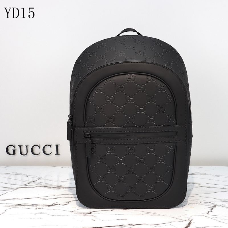 Gucc1 Model 771280 Embossed GG Logo Backpack