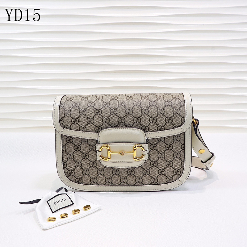 Gucc1 YD15063 Horsebit Shoulder Bag