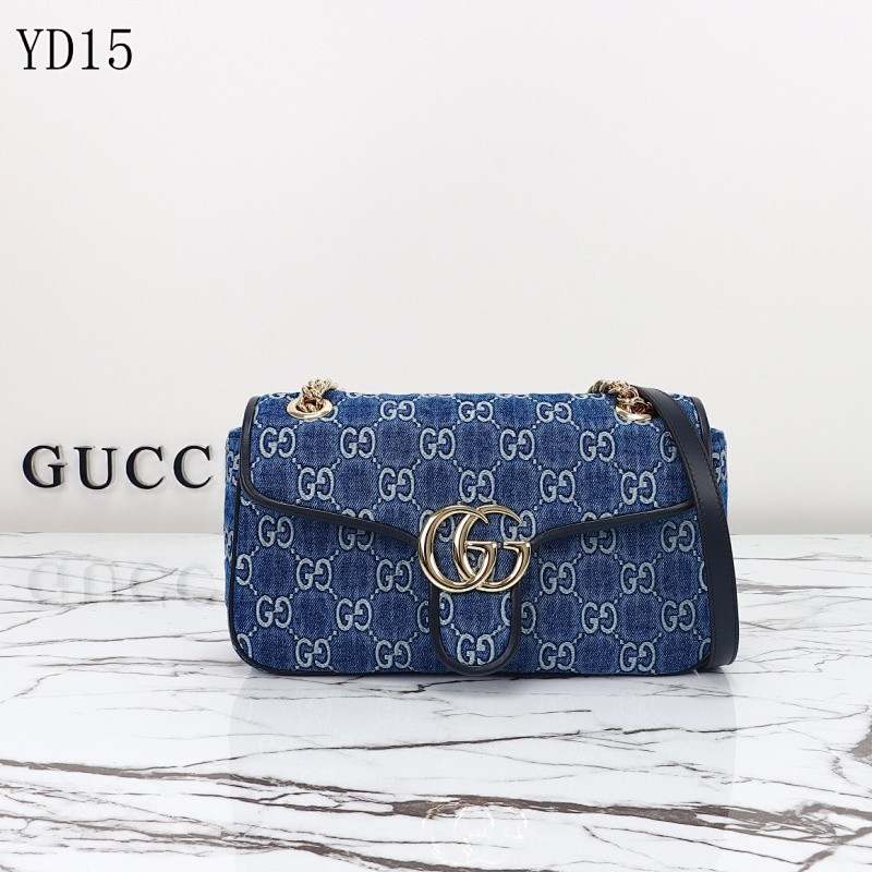 cover-164832565 Gucc1 Model 443497 Blue Denim GG Supreme Shoulder Bag