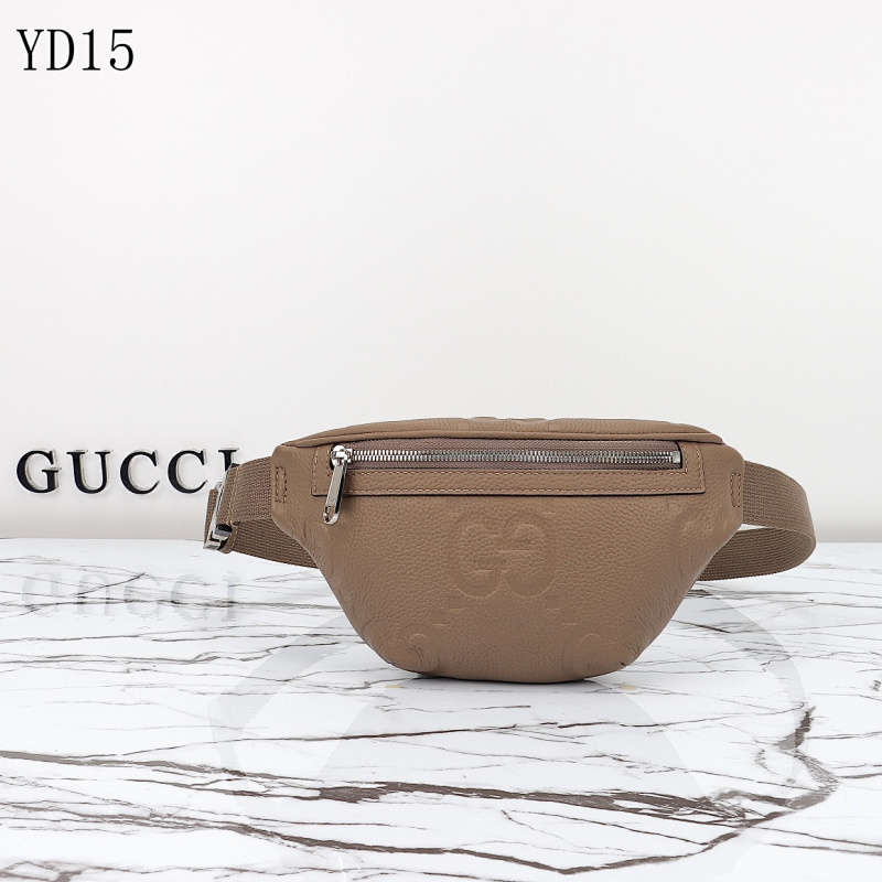 Gucc1 Model 658582 Brown GG Supreme Belt Bag