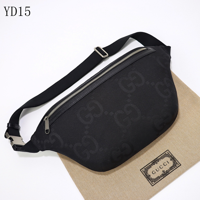 Gucc1 696031 Black Canvas Belt Bag