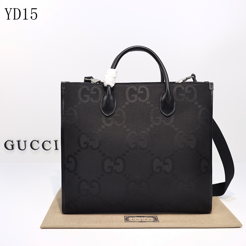 Gucc1 Model 678839 Monogram Leather Tote Bag