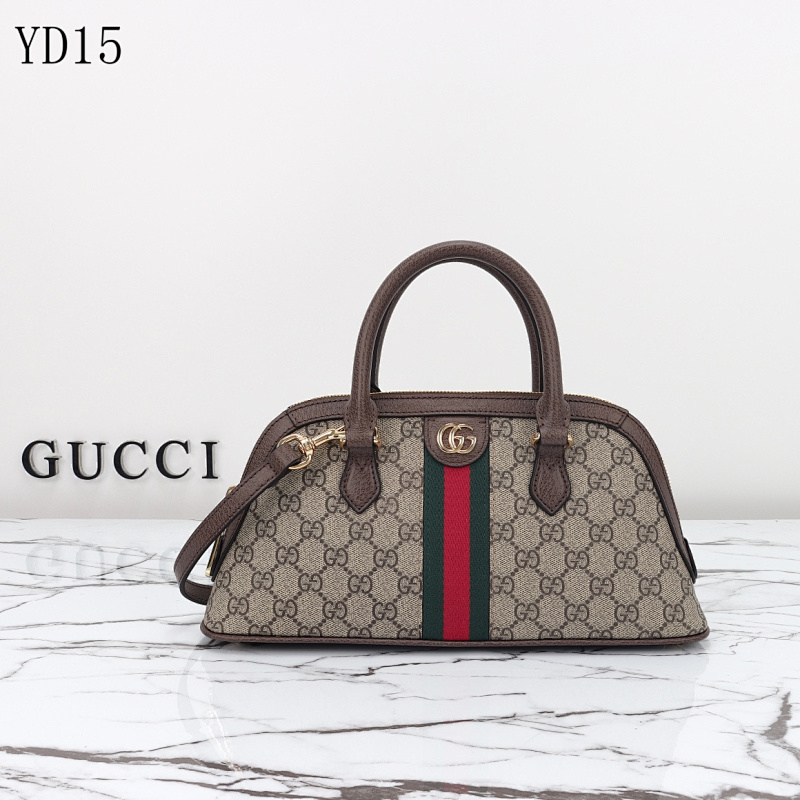 Gucc1 YD15 GG Supreme Web Stripe Top Handle Bag
