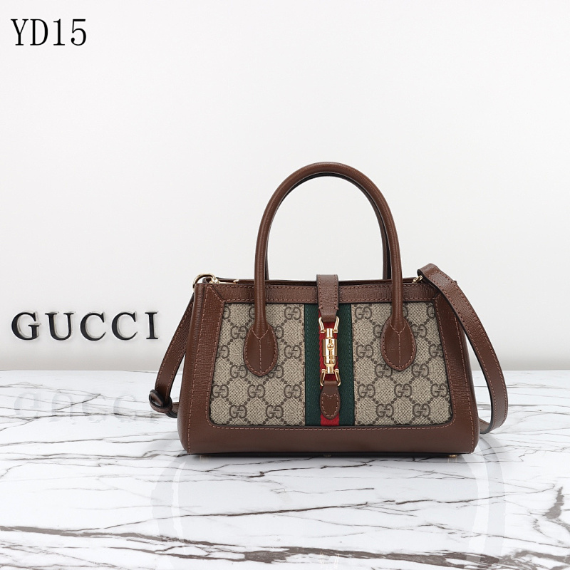 Gucc1 Model 772126 Top Handle Bag with Web Stripe
