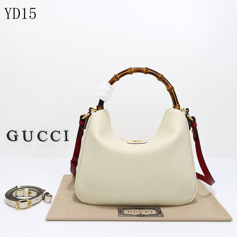 Gucc1 Model 746124 Beige Leather Tote Bag