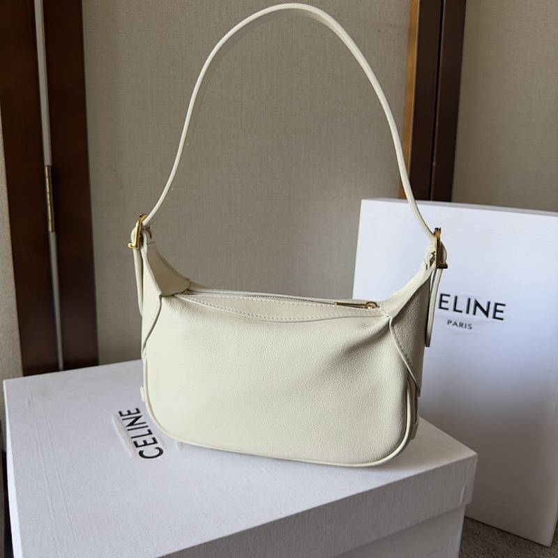 C3linee 101123 White Leather Shoulder Bag
