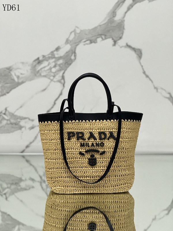 Pr4da 1BG500 Woven Tote Bag