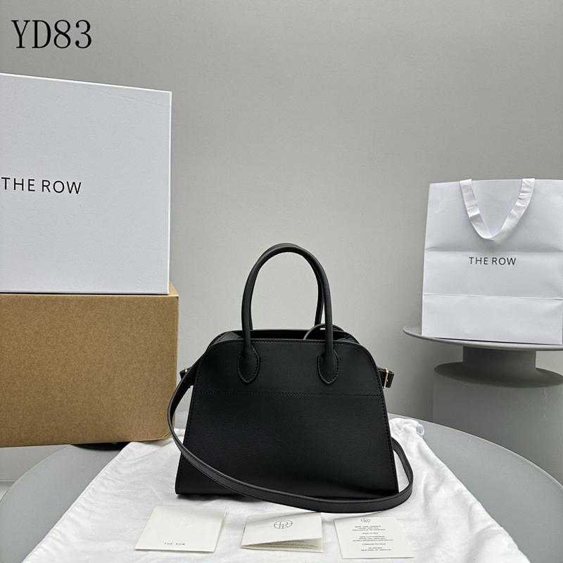 THE ROW Margaux10 Series YD83 Black Leather Tote