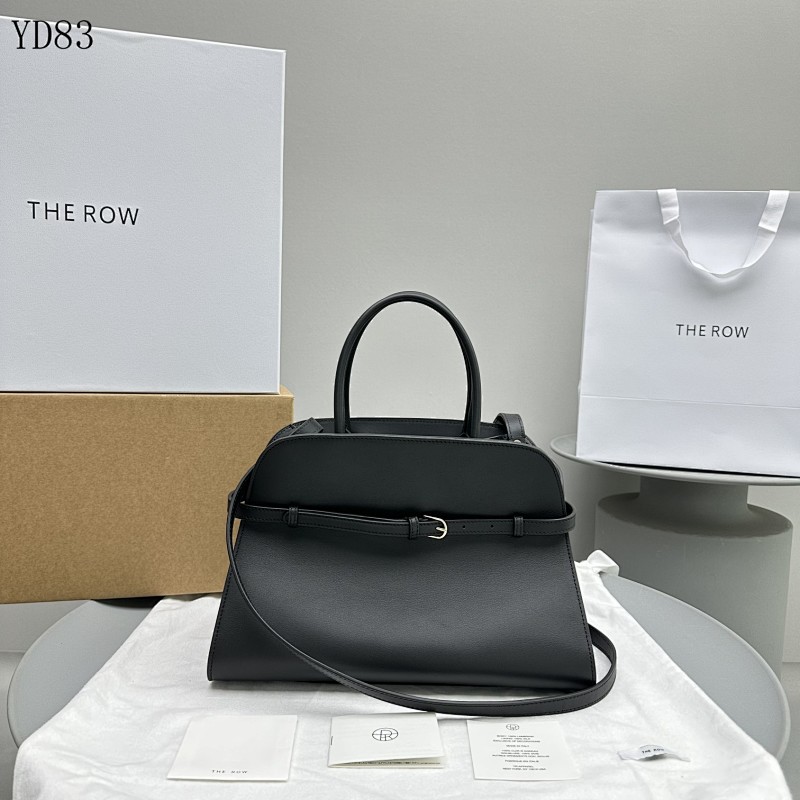 THE ROW Margaux #YD83 Triangular Leather Clutch