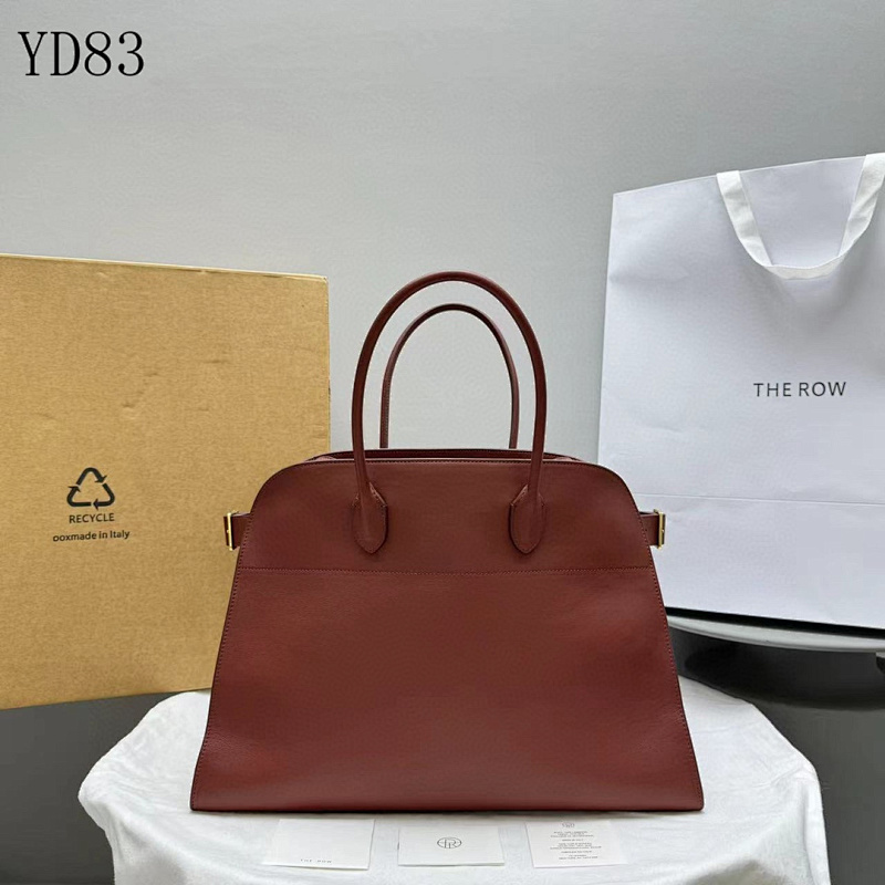 THE ROW Margaux 17 Tote Bag – Rich Burgundy Leather