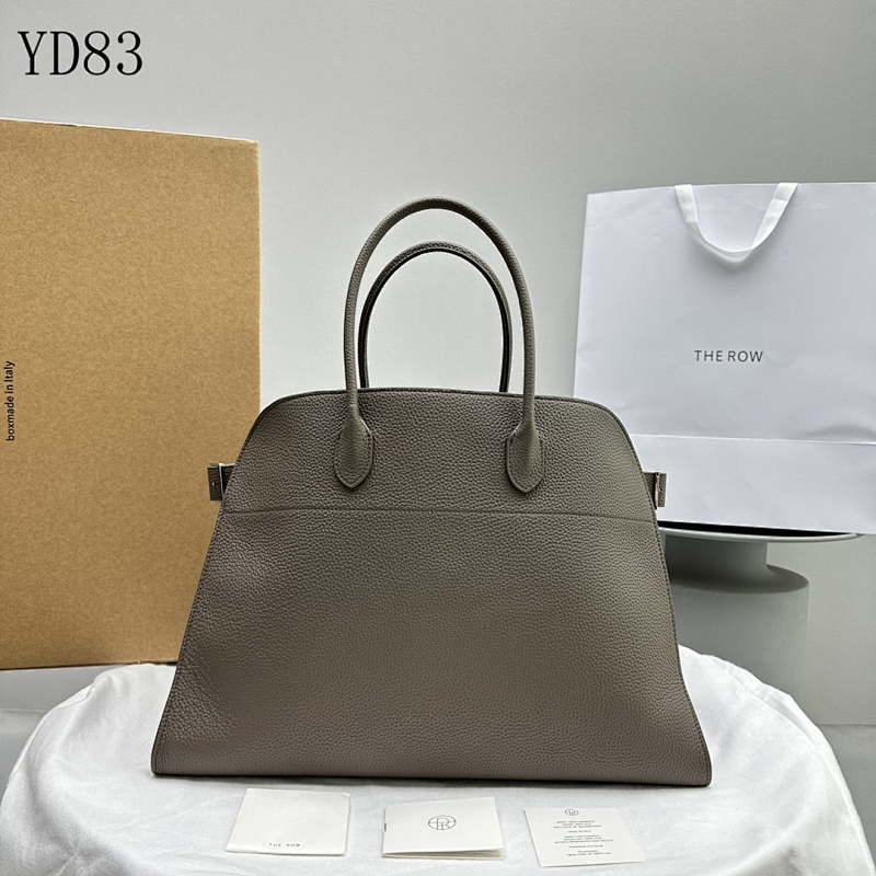 THE ROW Margaux 17 Tote Bag – Grey Pebbled Leather