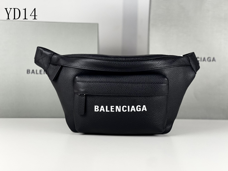 Balensiaga Belt Bag# Full Leather Crossbody