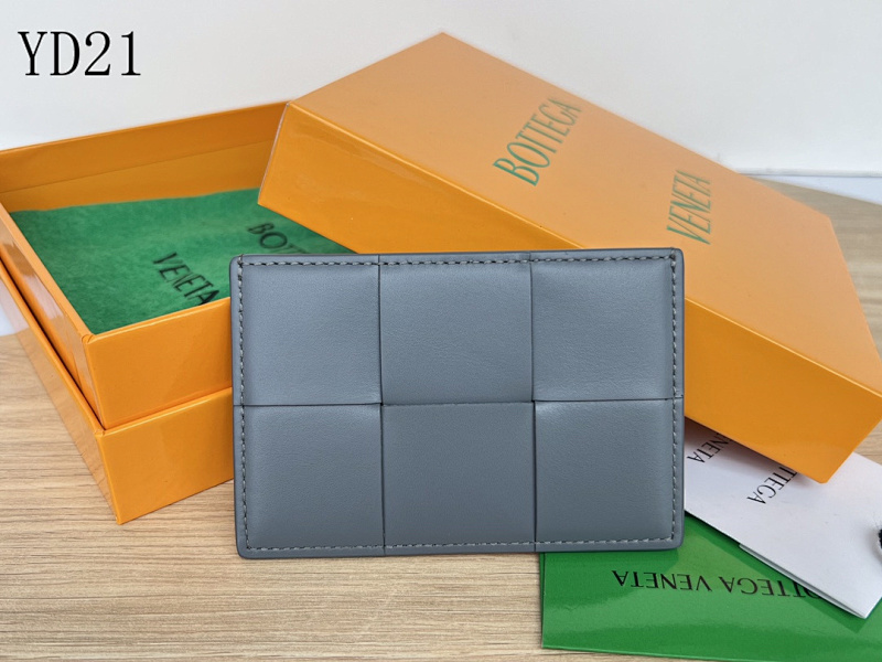 BotegaaVeneta BV Wallet 649597 Gray Leather Card Holder
