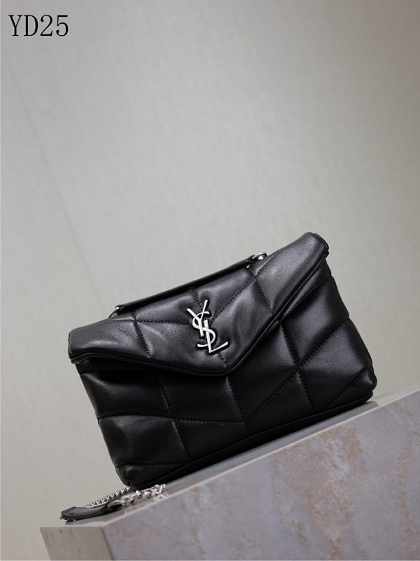 YSL YD25 Loulou Puffer Mini Quilted Leather Crossbody Bag