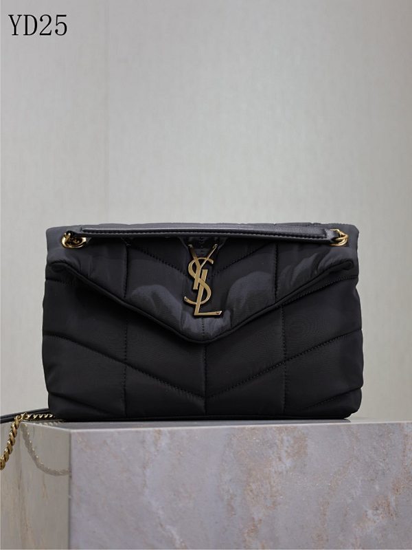YSL YD25073 Quilted Monogram Shoulder Bag