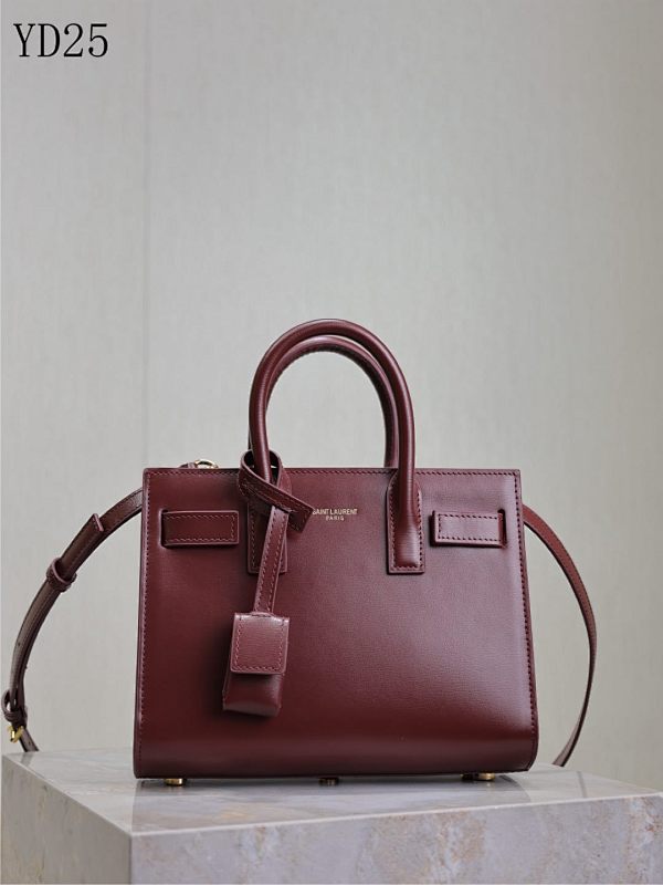 YSL YD25078 Sac de Jour Pleated Tote Bag