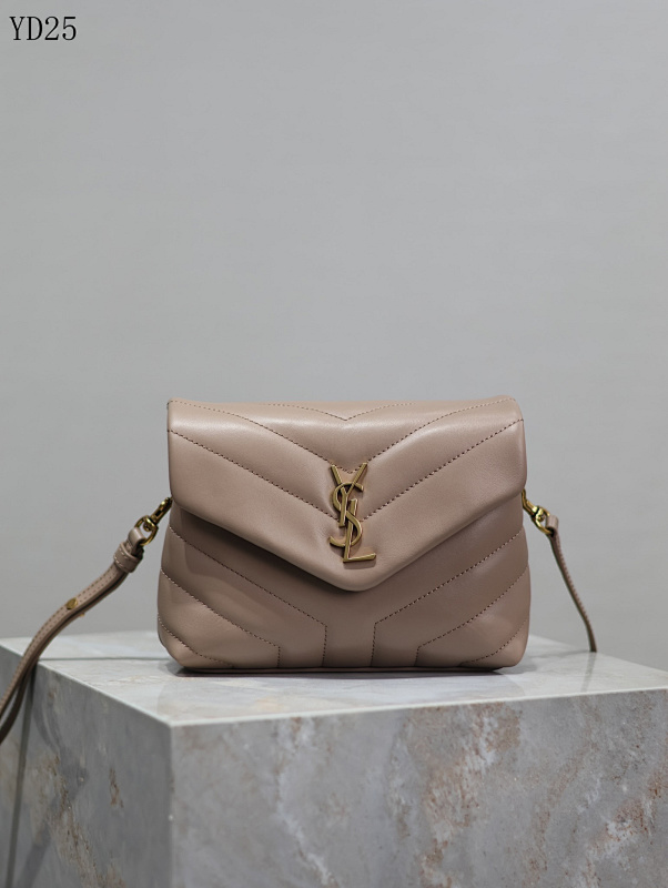 YSL YD25053 Quilted Calfskin Shoulder Bag