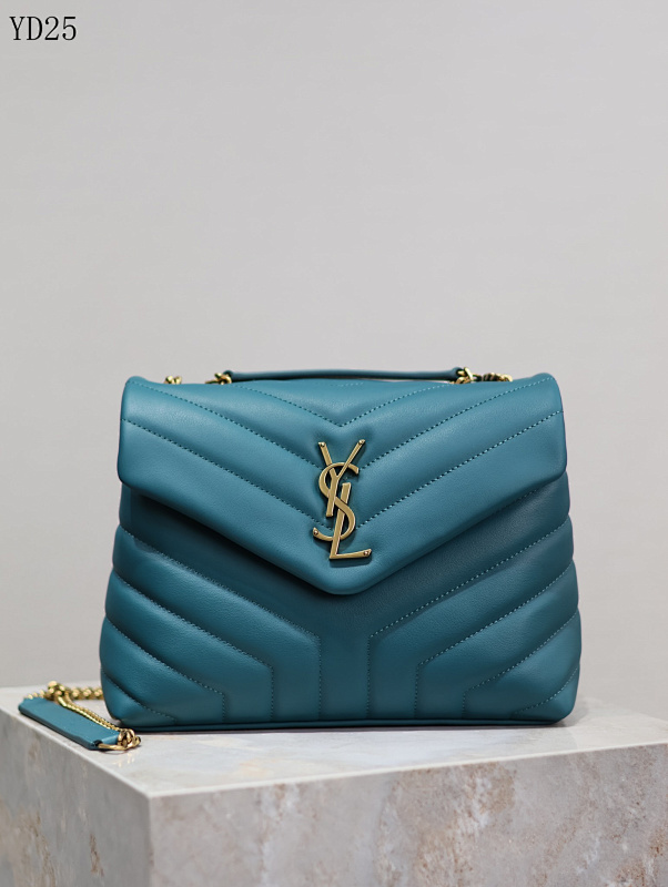 YSL YD25065 Medium Quilted Leather Shoulder Bag