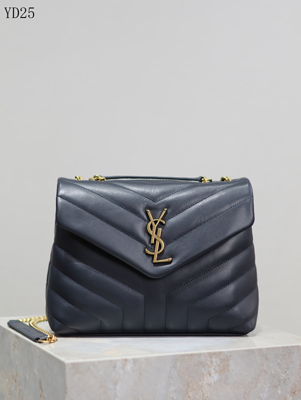 YSL YD25 Monogram Leather Shoulder Bag