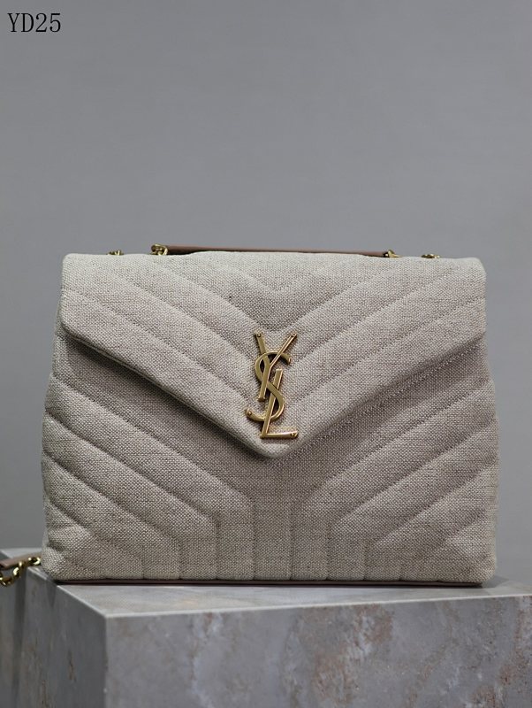 YSL YD25080 Quilted Canvas Shoulder Bag