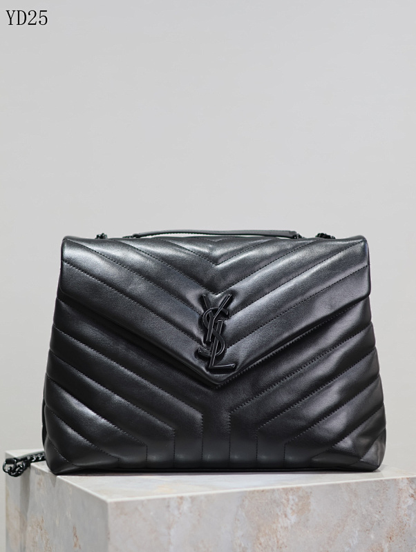 YSL YD25080 Medium Quilted Leather Shoulder Bag