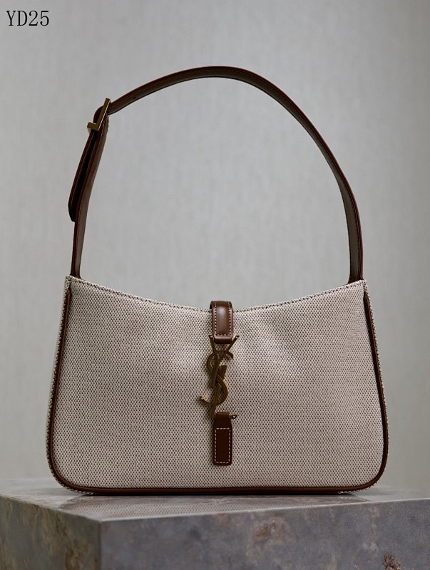 YSL YD25 Monogram Canvas Shoulder Bag