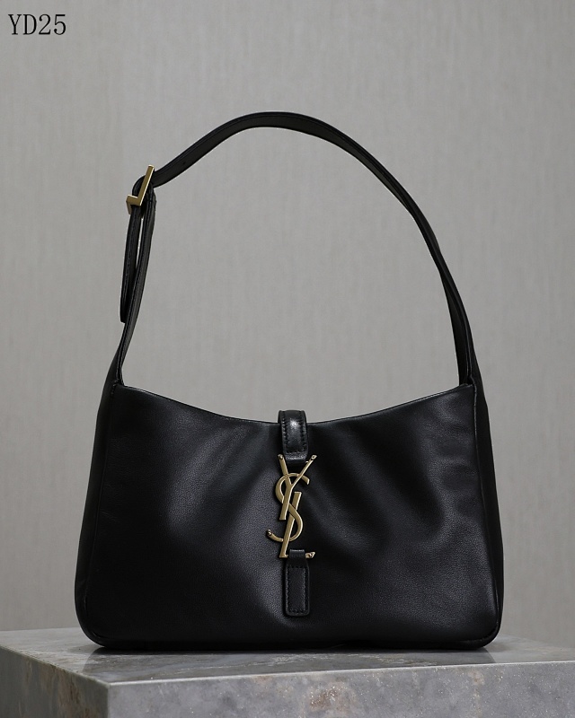 YSL YD25 Black Leather Shoulder Bag