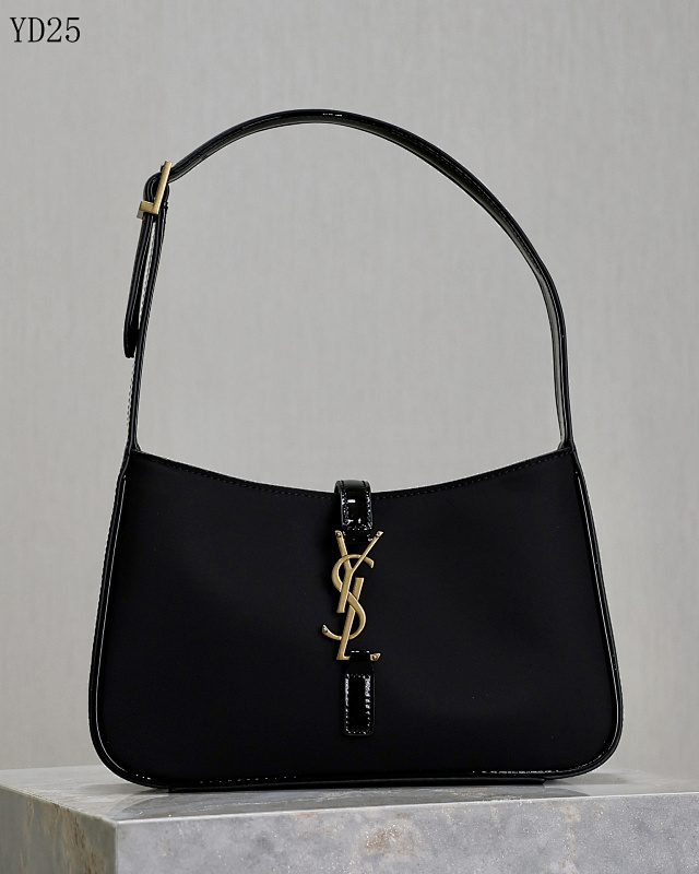 cover-183775959 YSL YD25 Black Monogram Leather Shoulder Bag