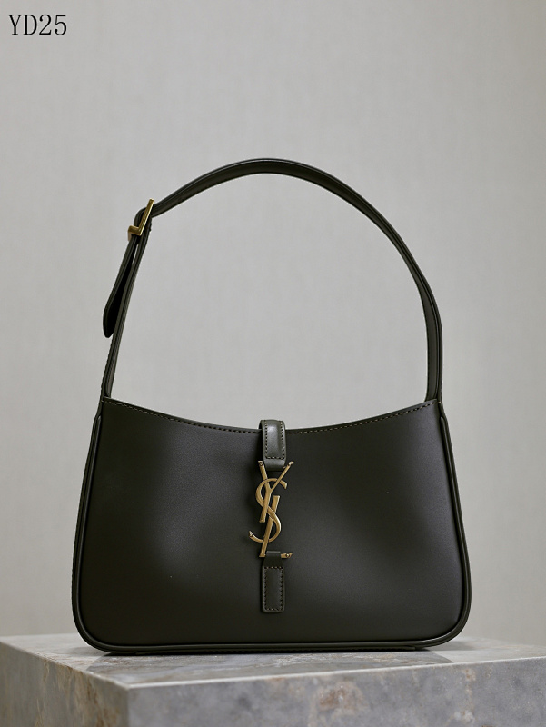 YSL YD25 Black Leather Shoulder Bag